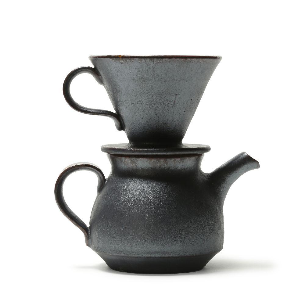 Kei Kawachi  Coffee Dripper Set Black Amber