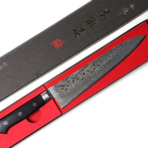Fujitake Damascus Forged Chef Knife 21cm