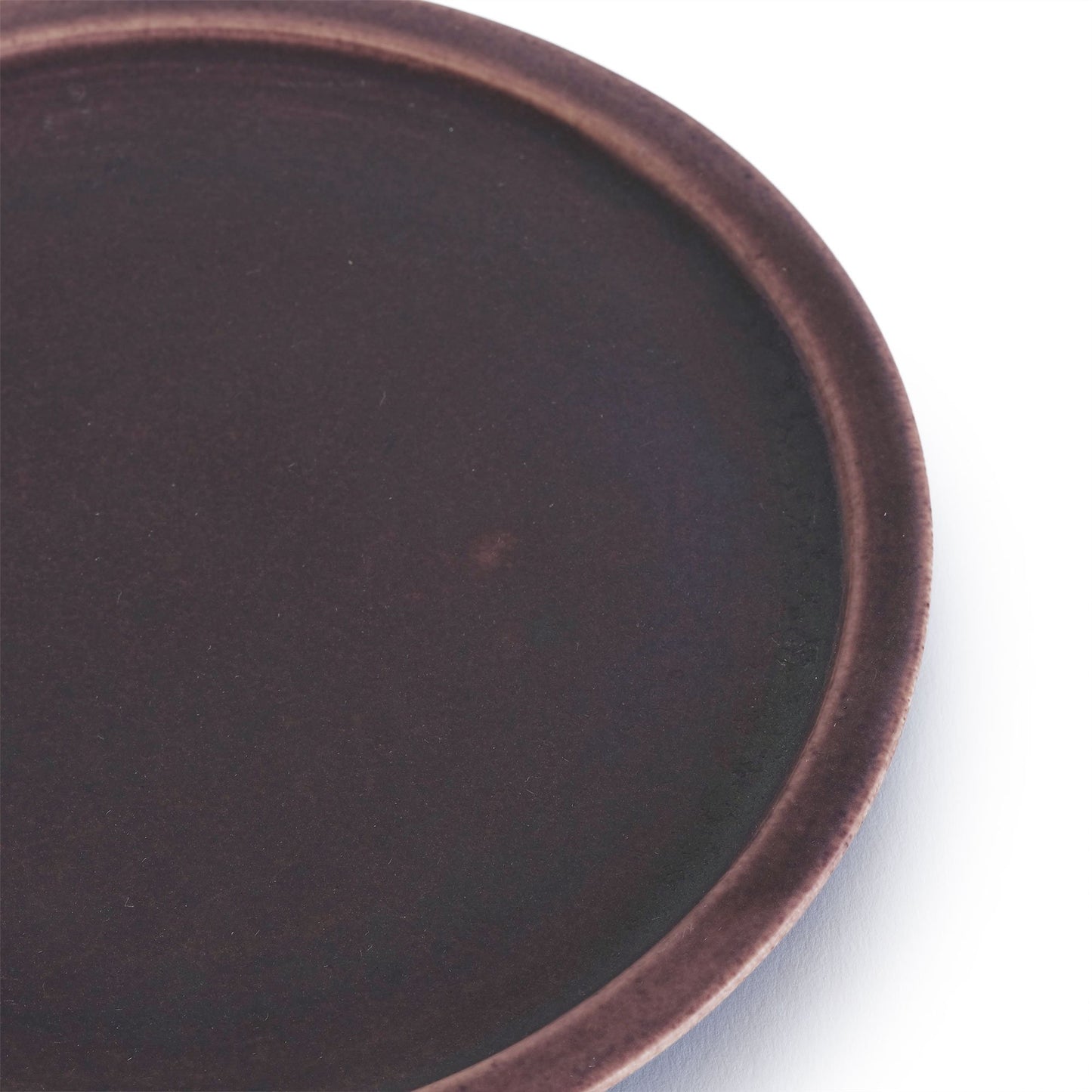 Shizuko Hasuo Round Plate Purple 22cm