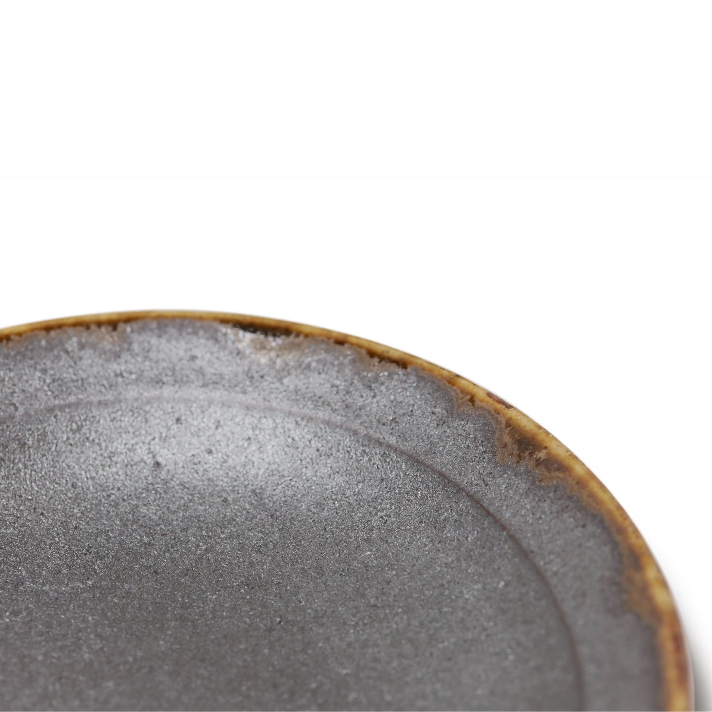 Kei Kawachi Round Plate Black Amber