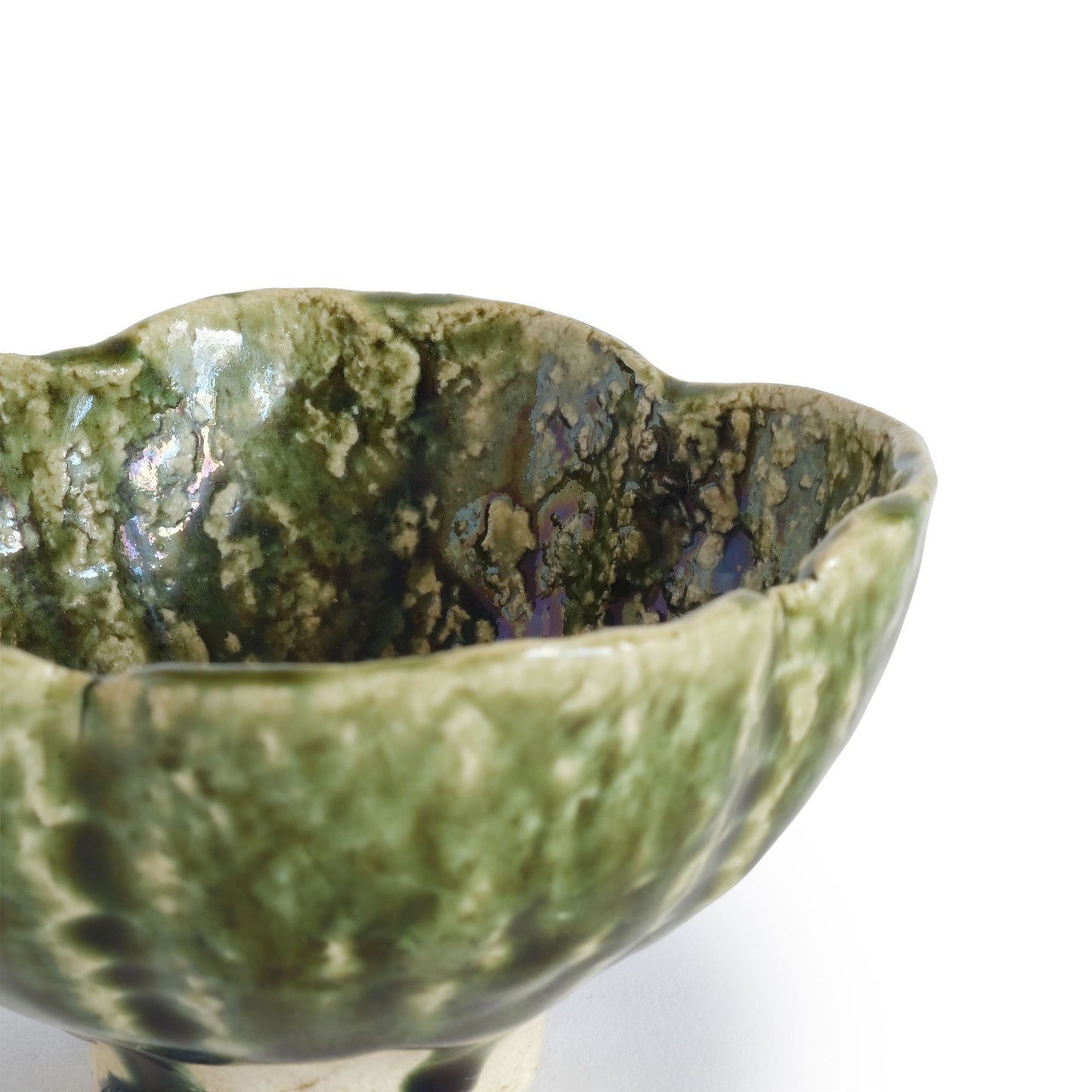 Hiroshi Hanzawa Flower Shaped Small bowl Oribe