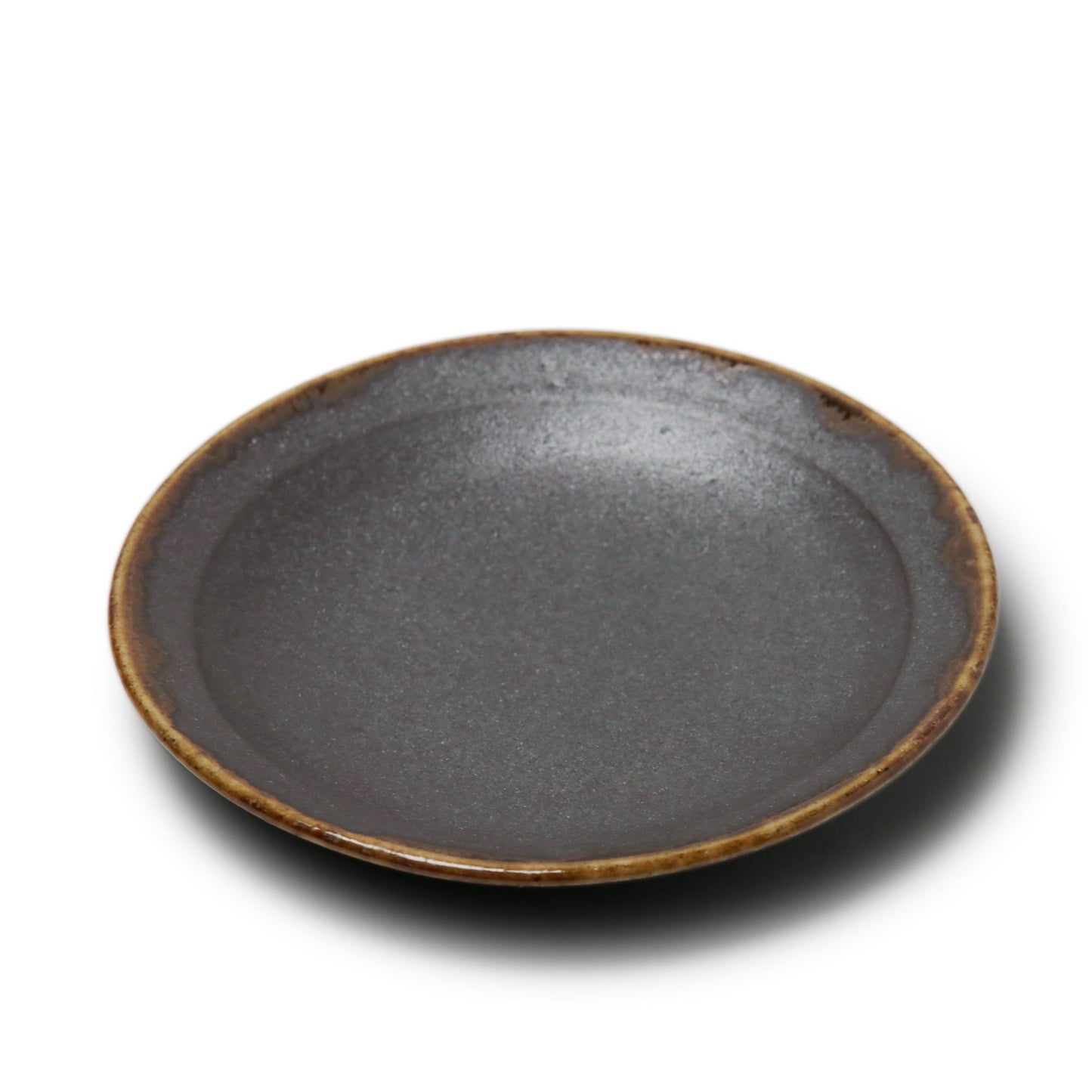 Kei Kawachi Round Plate Black Amber