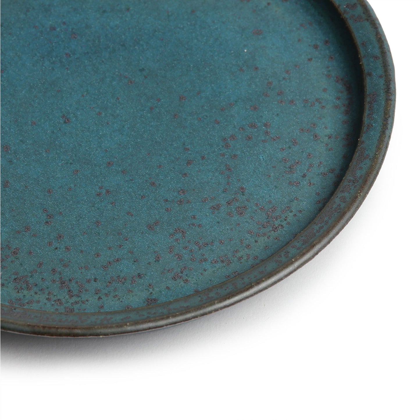 Yoko Onda Round Plate Blue Bronz 16cm