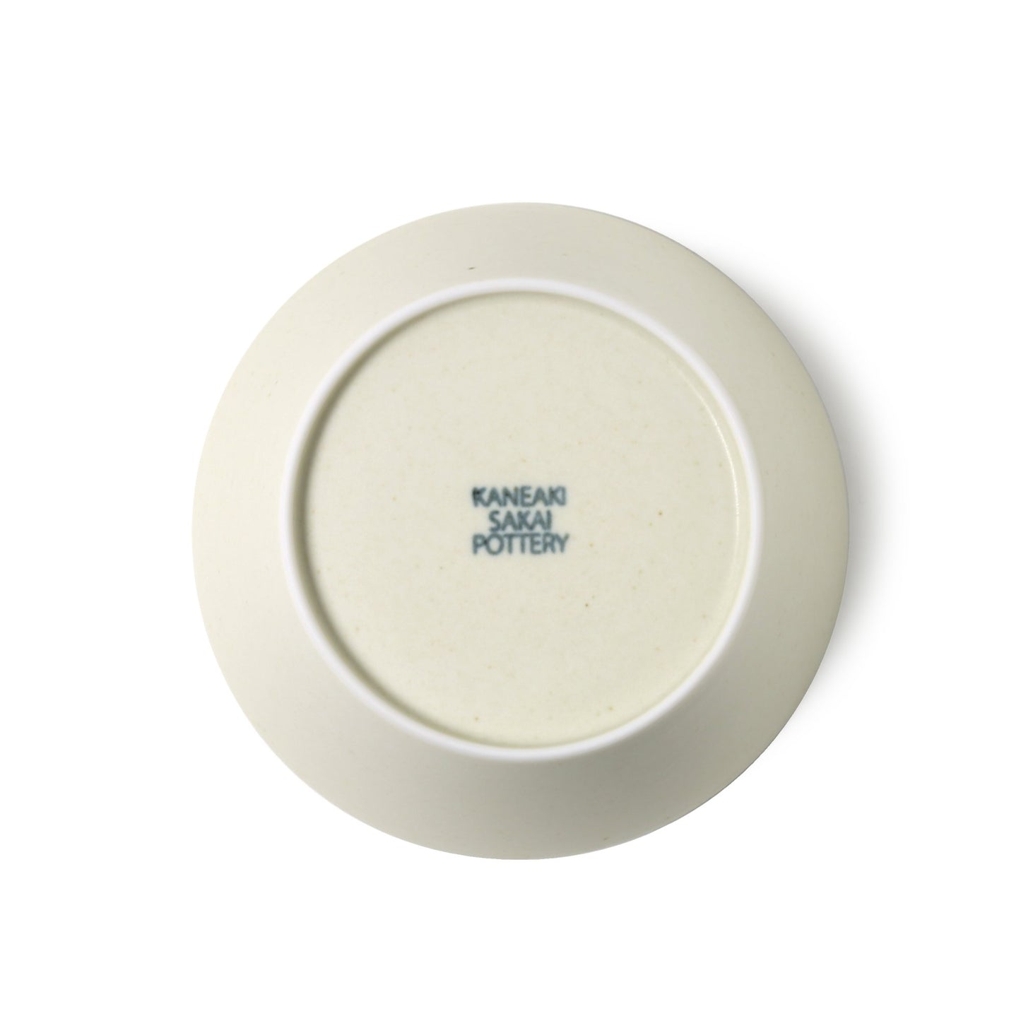 KANEAKI SAKAI POTTERY  flat bowl ivory