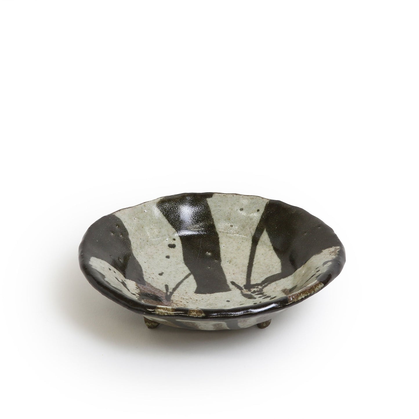 Junri Hamada Kuro Oribe Kobachi Small Plate