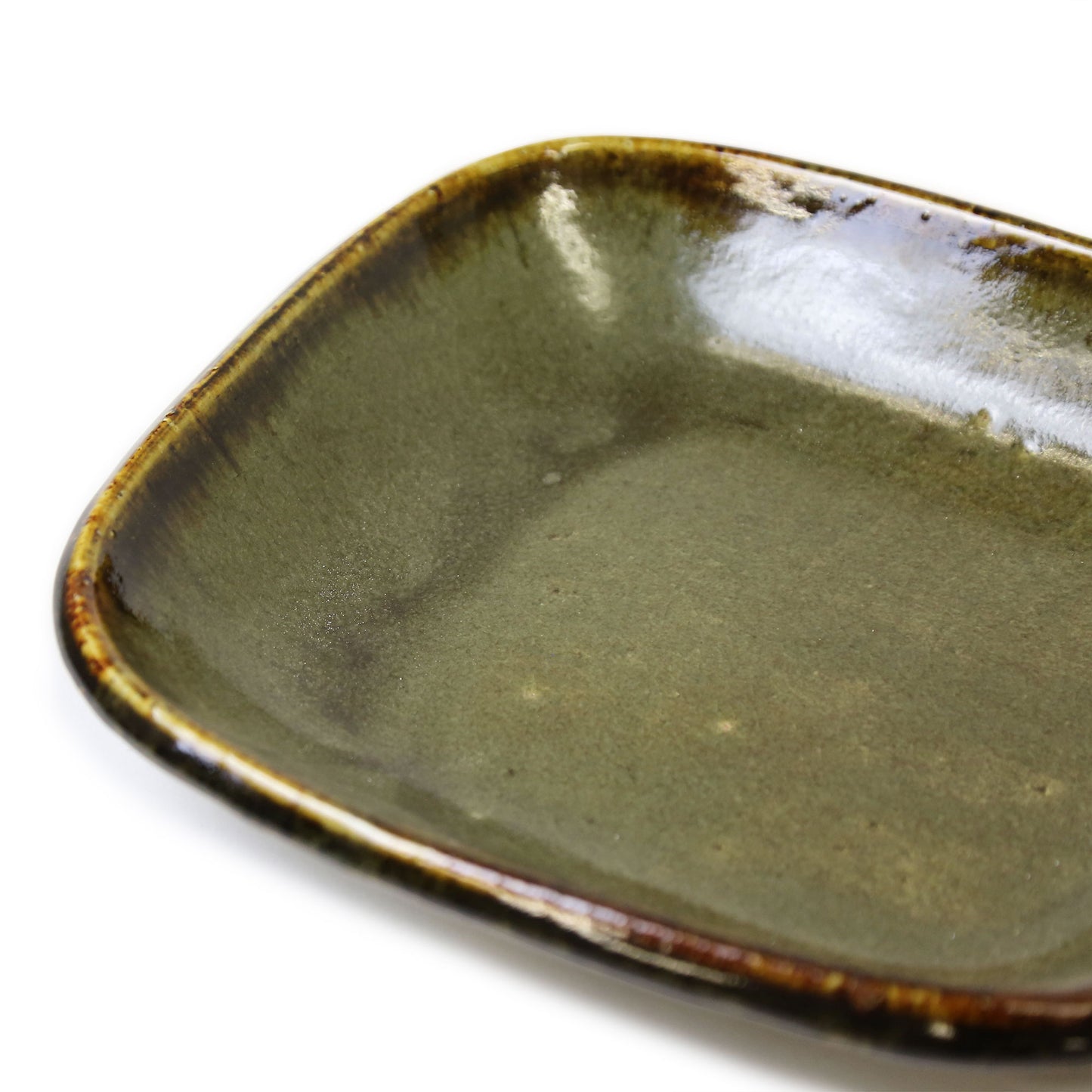Ceramic Art Studio Okumura Rectangle Large Plate Oven Safe