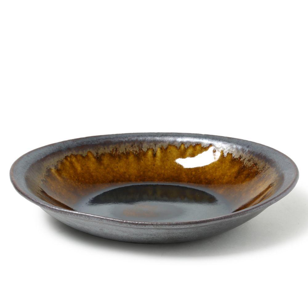 Kei Kawachi Oval Pasta Plate Amber
