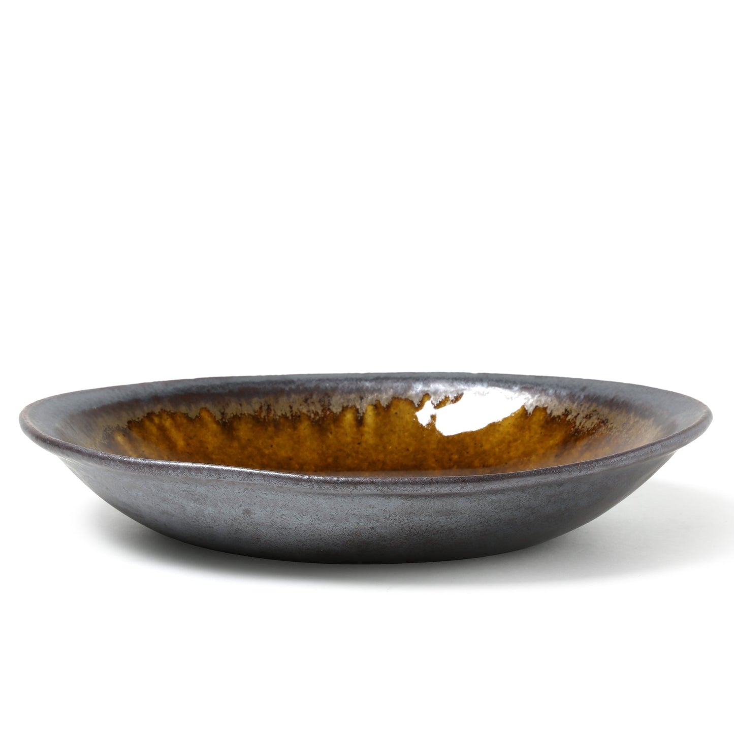 Kei Kawachi Oval Pasta Plate Amber