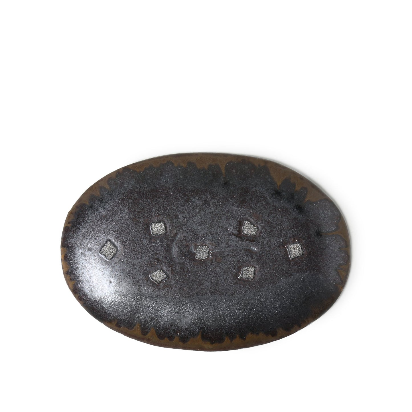 Kei Kawachi Small Oval Plate Amber