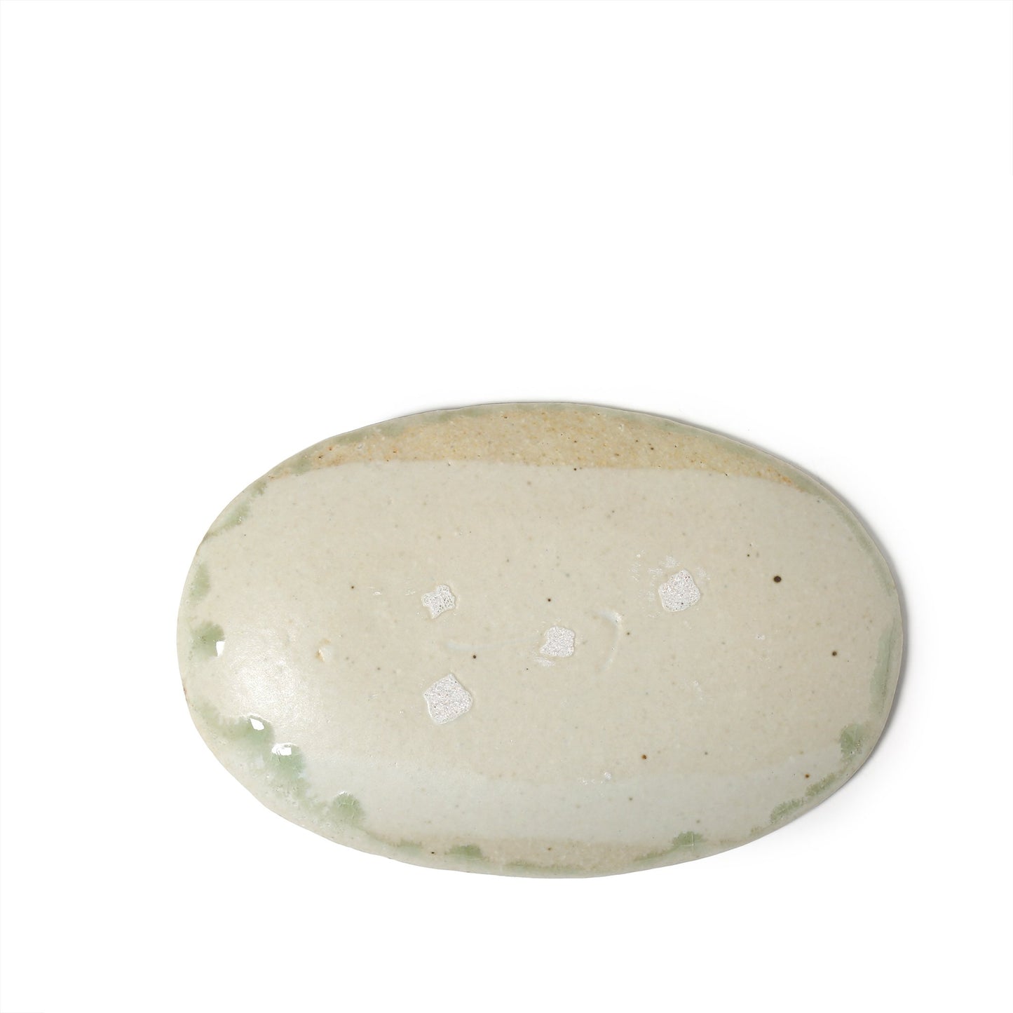 Kei Kawachi Small Oval Plate Ash Glaze