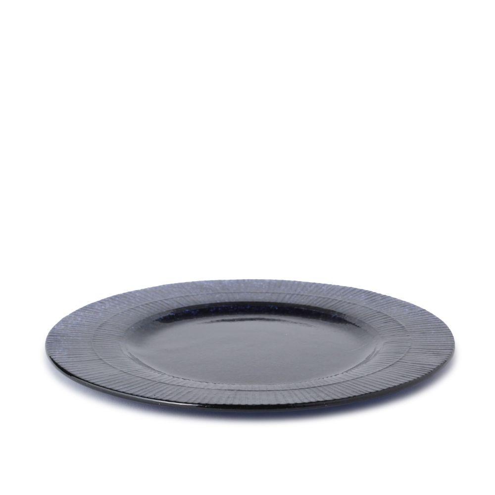 Ota Glass Lab Plate Blue