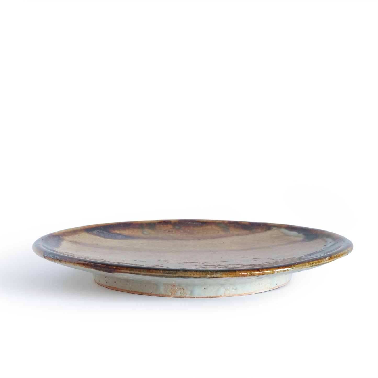 Ceramic Art Studio Okumura Round Plate Caramel 25cm