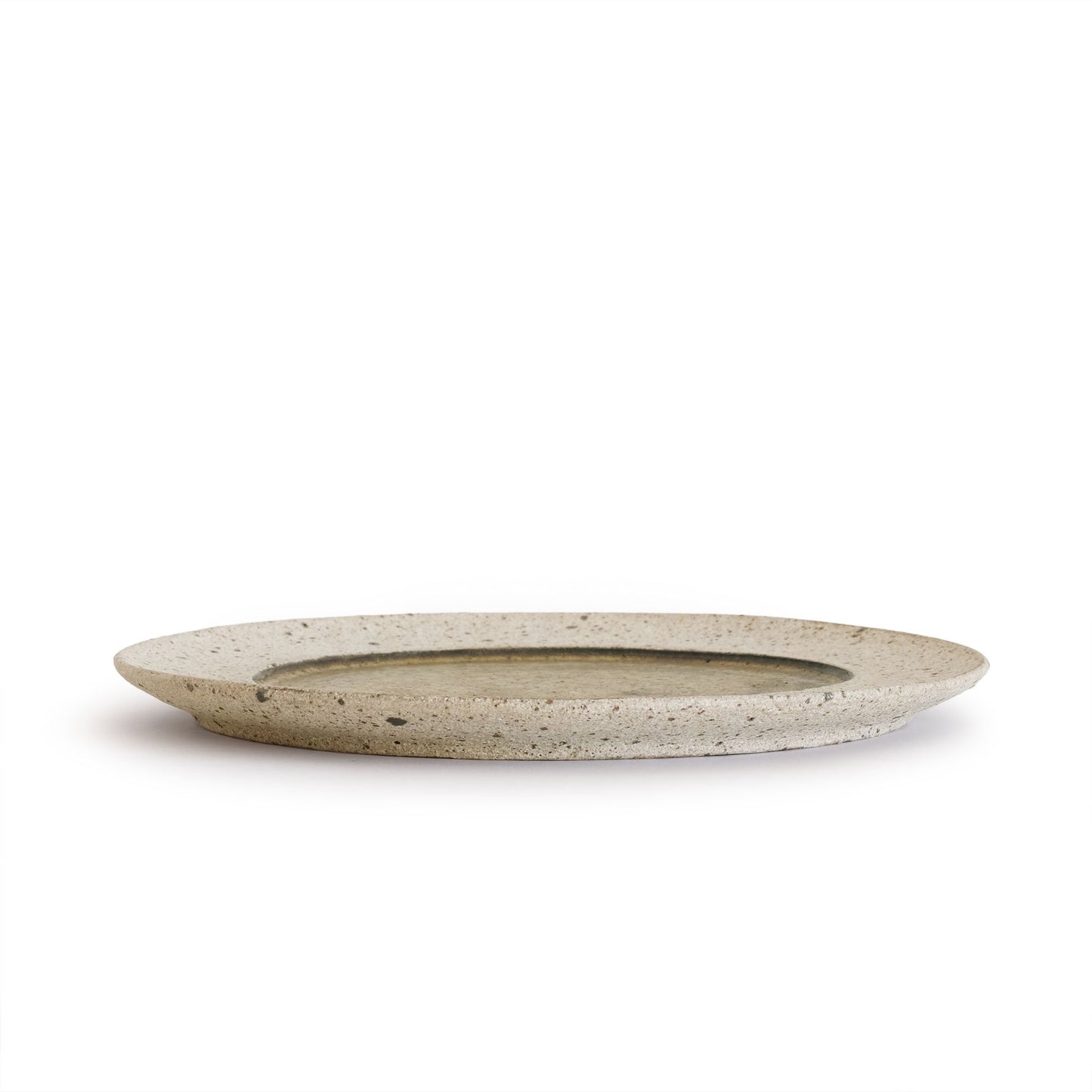 Yusuke Wakasa Round Rim Plate M White Sand x Withered gold