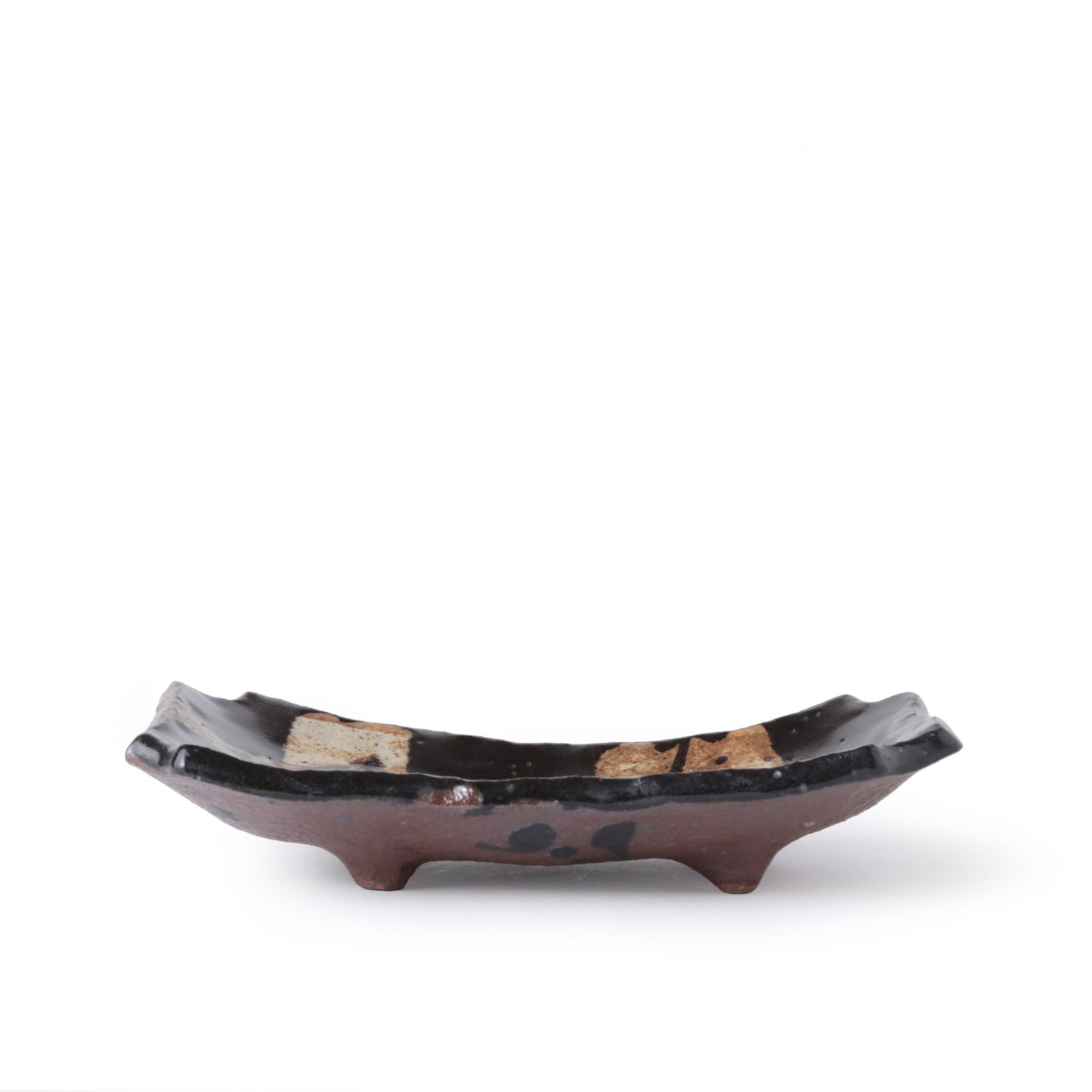 Junri Hamada Kuro Oribe Rectangle Plate