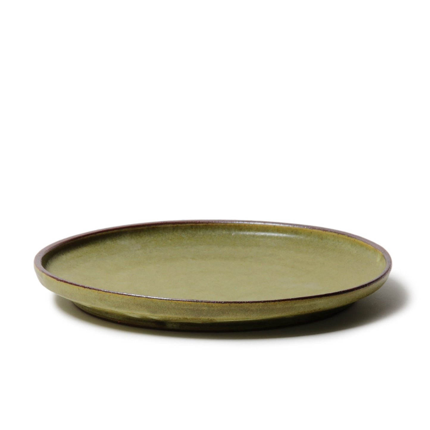 Keiko Nakamura Bon Round Plate L Green
