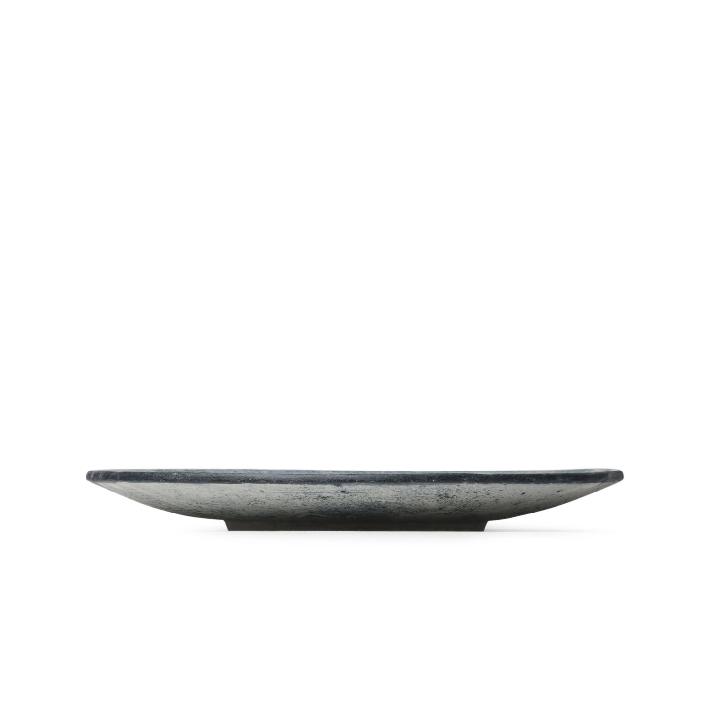 Nobuko Konno Round Plate Brushed Blue L