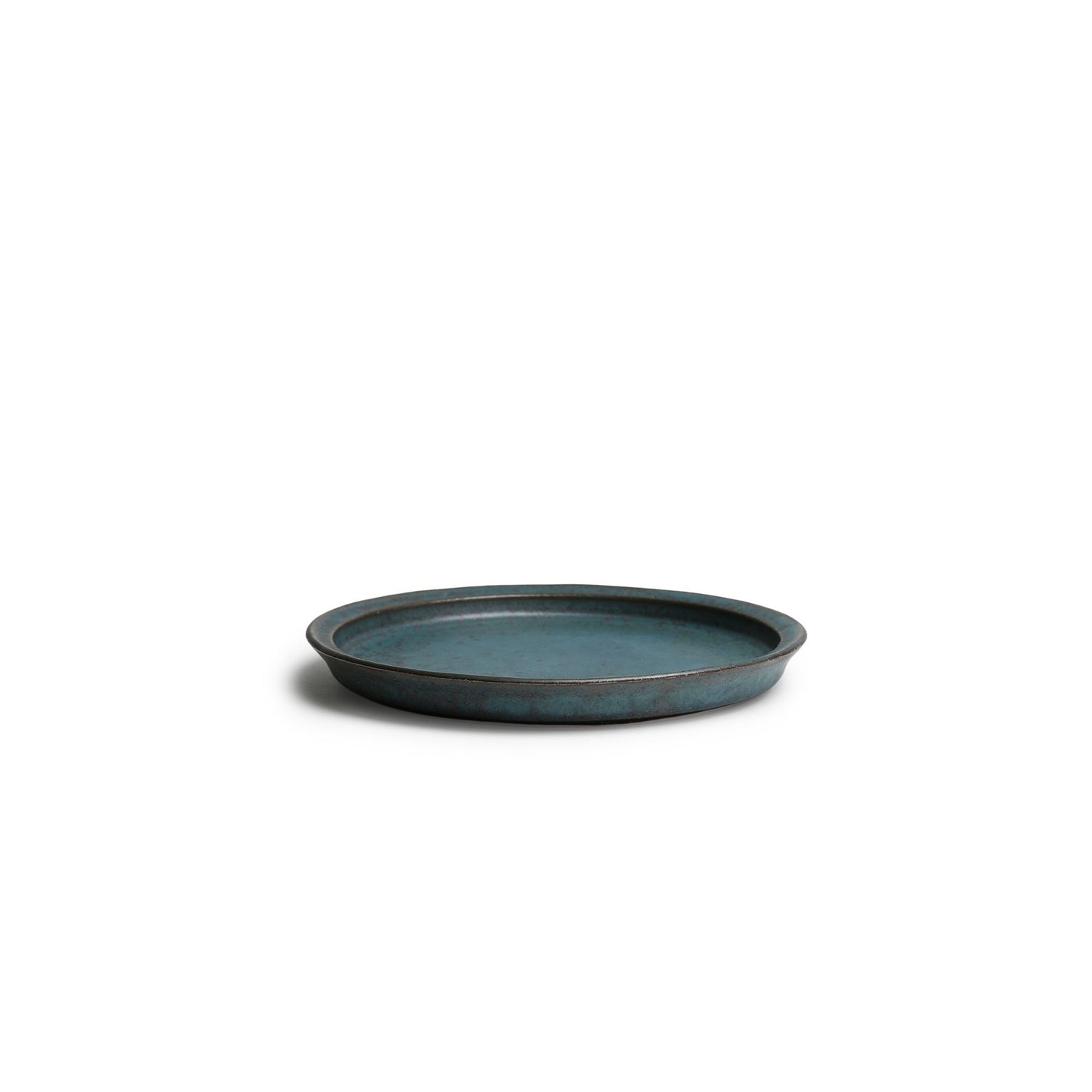 Yoko Onda Round Plate Blue Bronz 16cm