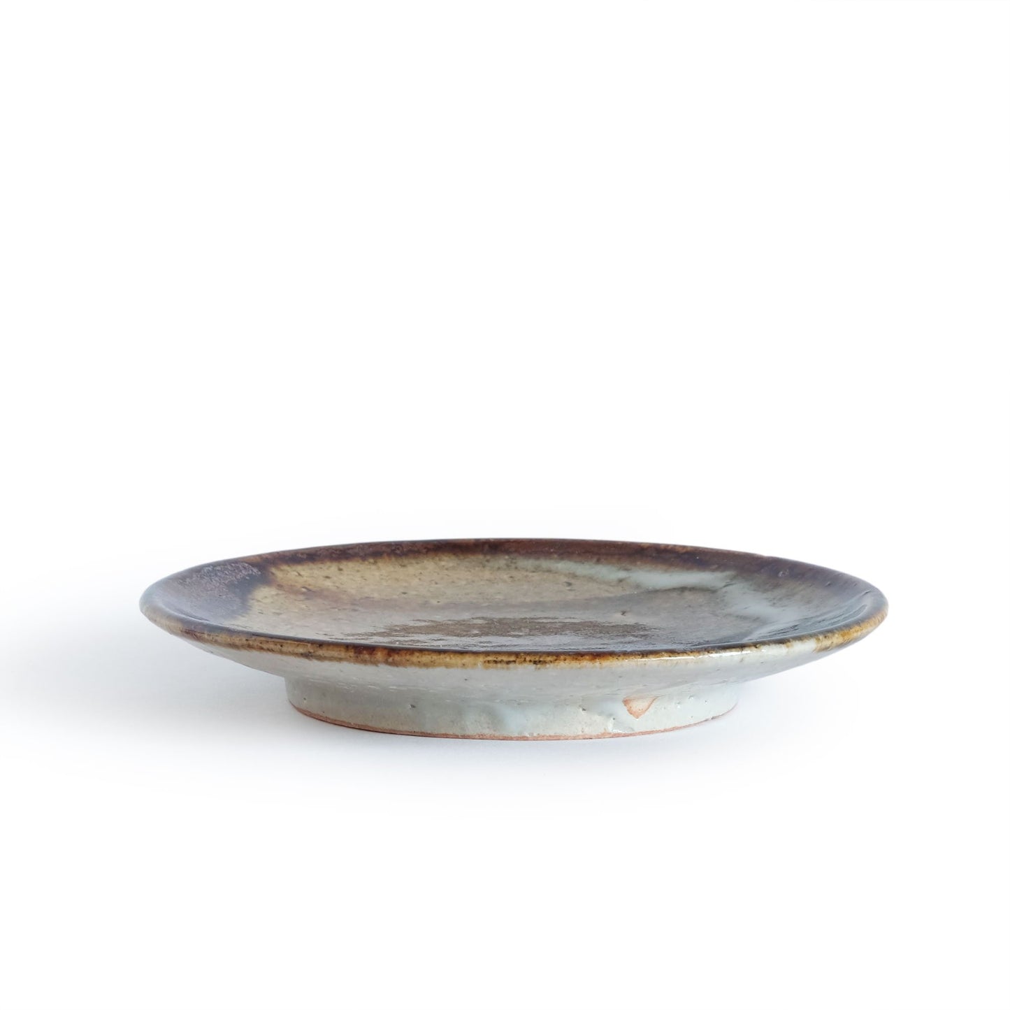 Ceramic Art Studio Okumura Round Plate Caramel 14cm