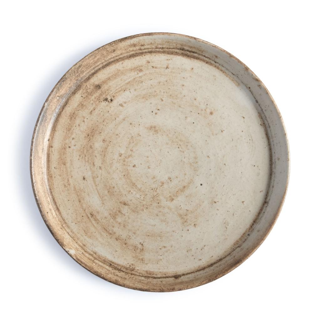 Taichiro Seki Round Plate Matte White L