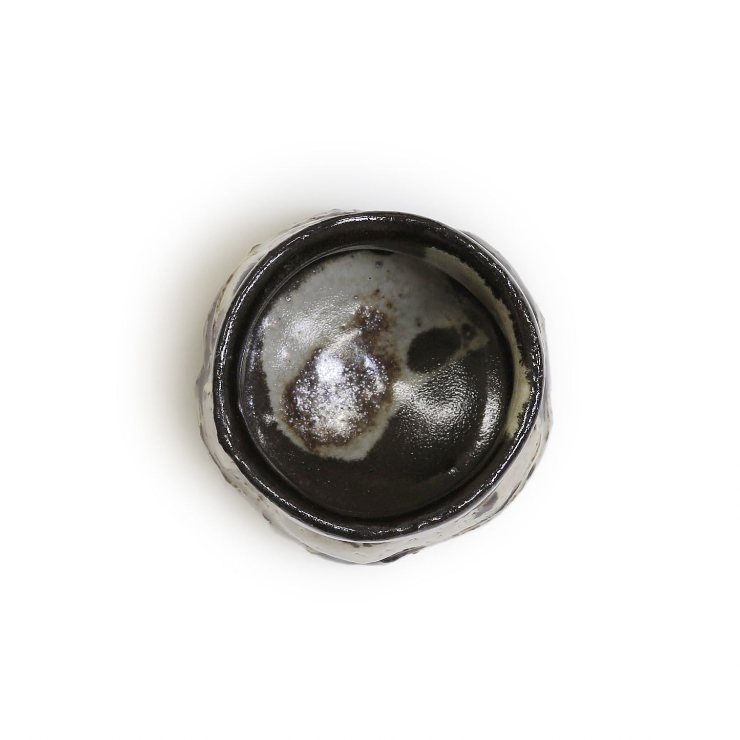 Junri Hamada Kuro Oribe Guinomi Sake Cup No.5