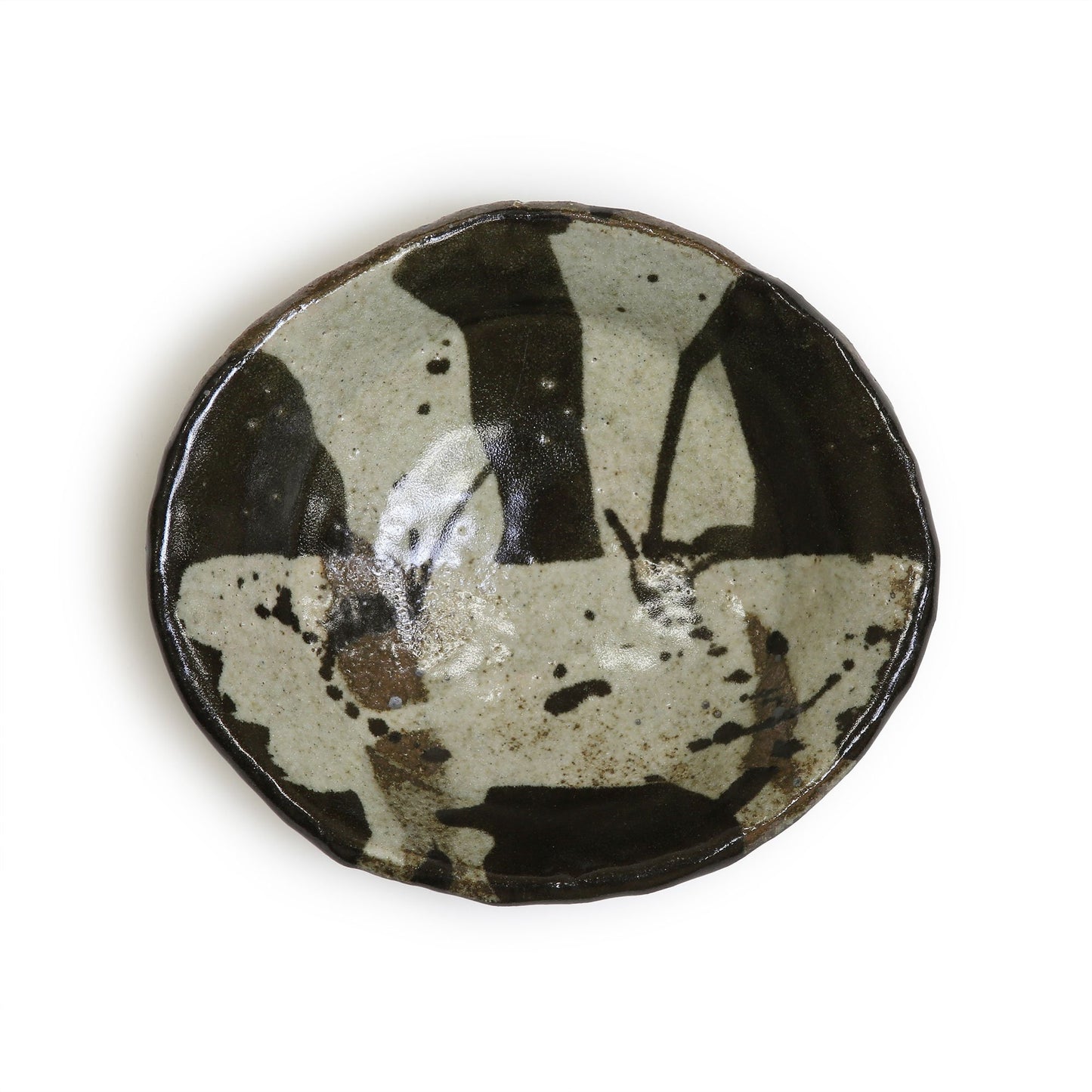 Junri Hamada Kuro Oribe Kobachi Small Plate