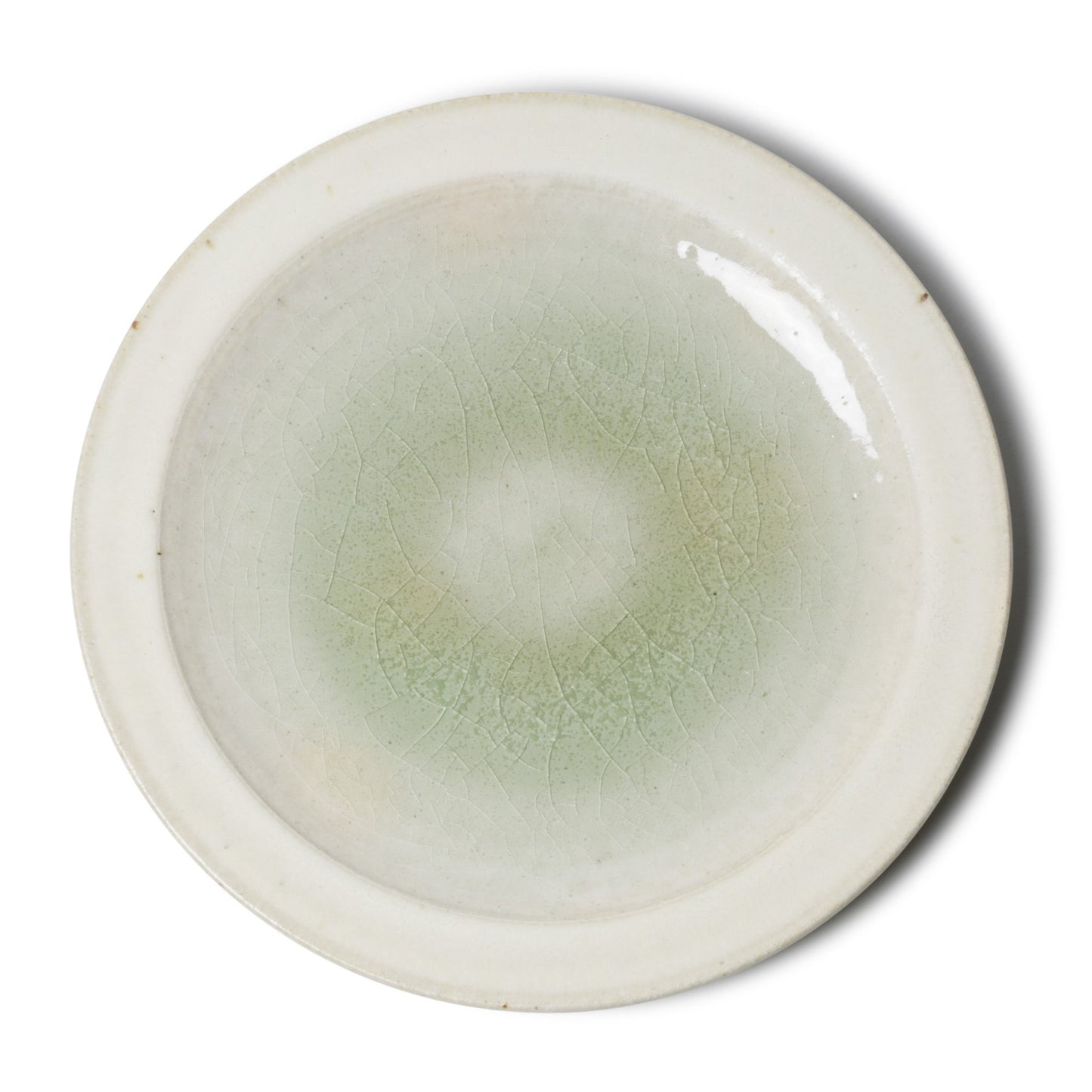 Kei Kawachi Large Round Dinner Plate Ash Glaze