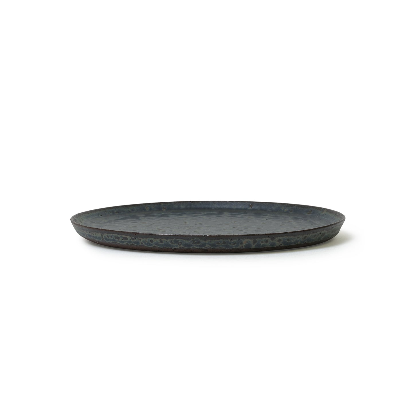 Futoshi Yamashita Volcanic Ash Glaze Indigo Plate