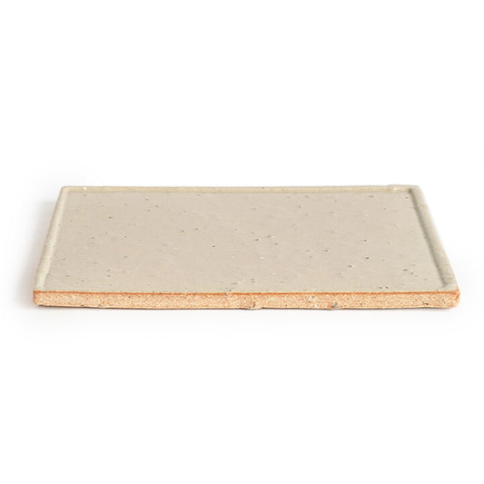 Shigarakiyaki Rectangle Flat Dinner Plate