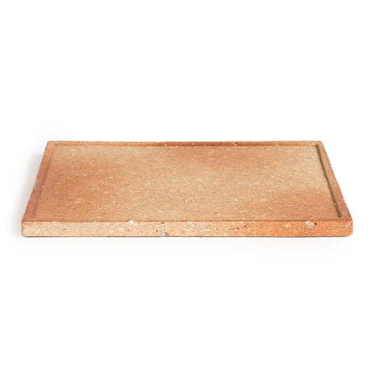 Shigarakiyaki Rectangle Flat Dinner Plate