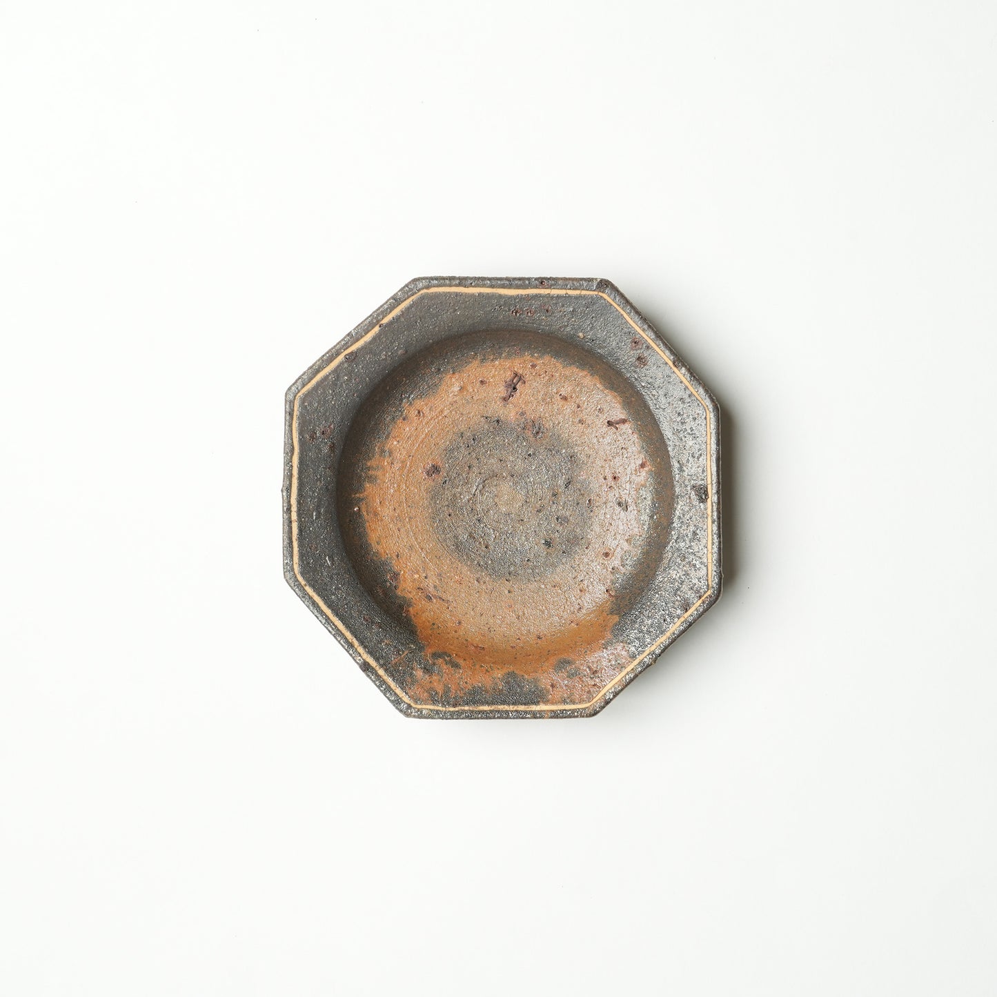 Keiji Tanaka Octagon Plate Nanban Woodfired