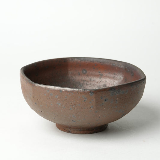 Keiji Tanaka Hexagon Bowl Nanban Woodfired