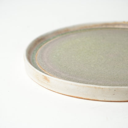 Yusuke Wakasa Round Plate Natural Ash Glaze