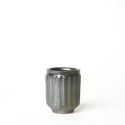 Ryutagama Takashi Nakazato Yunomi Shinogi Black Glaze