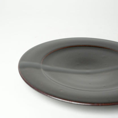 Ryutagama Taki Nakazato Dinner Plate Black Glaze