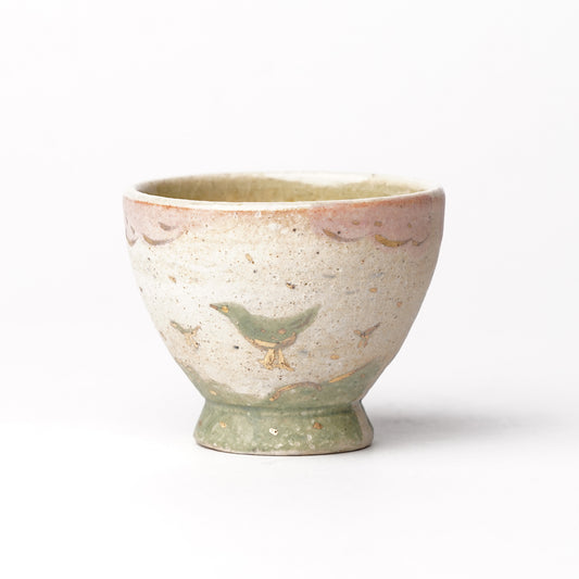 Izumi Sakai Guinomi Sake Cup with gold