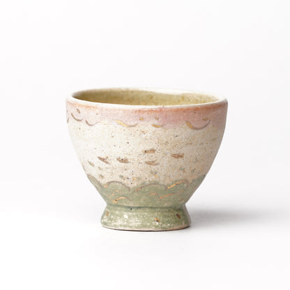 Izumi Sakai Guinomi Sake Cup with gold