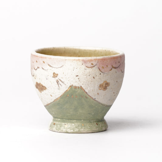 Izumi Sakai Guinomi Sake Cup with gold