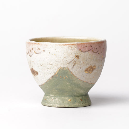 Izumi Sakai Guinomi Sake Cup with gold