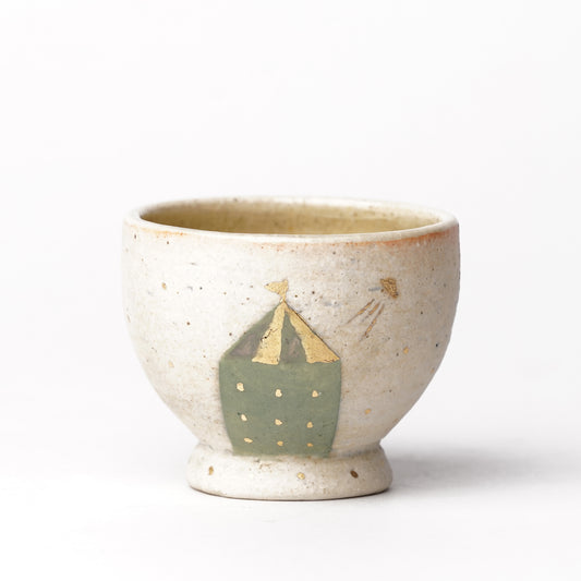 Izumi Sakai Guinomi Sake Cup with gold