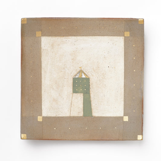 Izumi Sakai Square Plate with gold