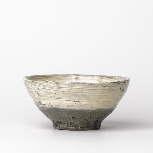Mino Woodfired Exhibition Enya Nukaga Rice Bowl Chawan Hakeme