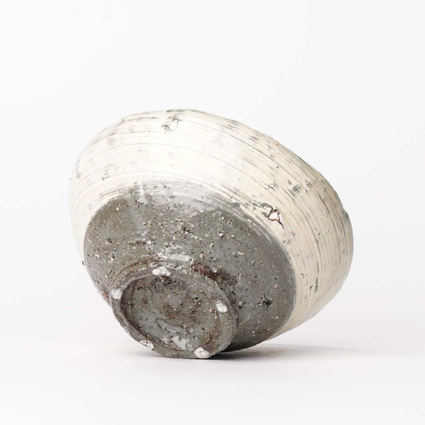Mino Woodfired Exhibition Enya Nukaga Rice Bowl Chawan Hakeme