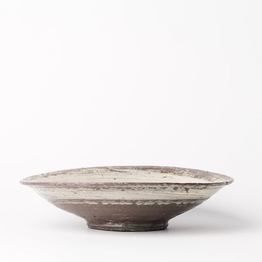 Mino Woodfired Exhibition Enya Nukaga Shallow Bowl Hakeme