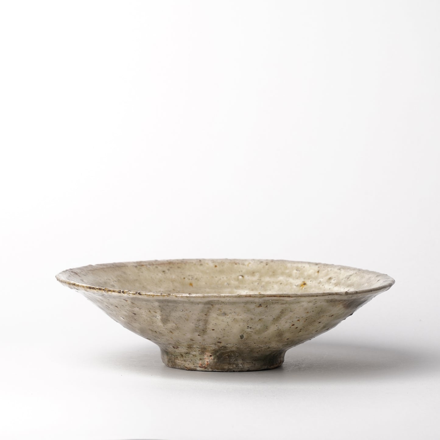 Mino Woodfired Exhibition Enya Nukaga Shallow Bowl Kohiki