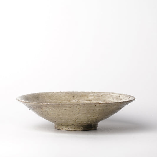 Mino Woodfired Exhibition Enya Nukaga Shallow Bowl Kohiki