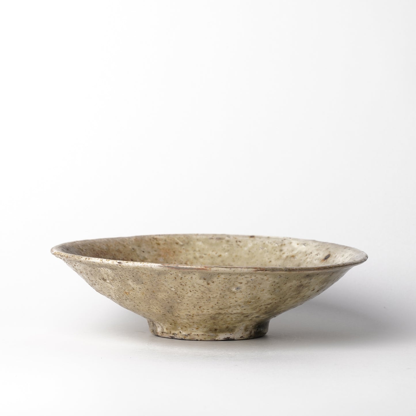Mino Woodfired Exhibition Enya Nukaga Shallow Bowl Kohiki