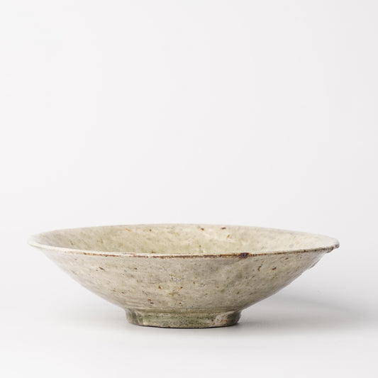 Mino Woodfired Exhibition Enya Nukaga Shallow Bowl Kohiki
