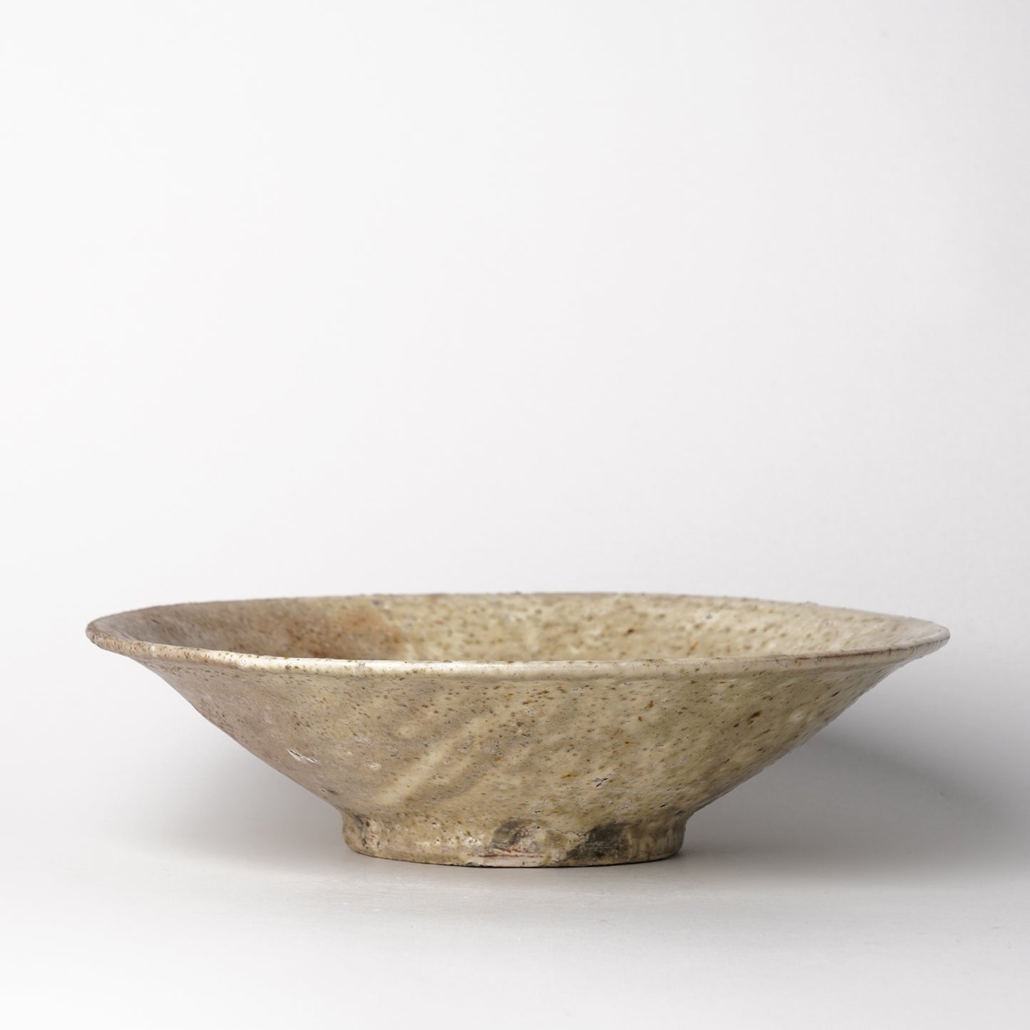 Mino Woodfired Exhibition Enya Nukaga Shallow Bowl Kohiki