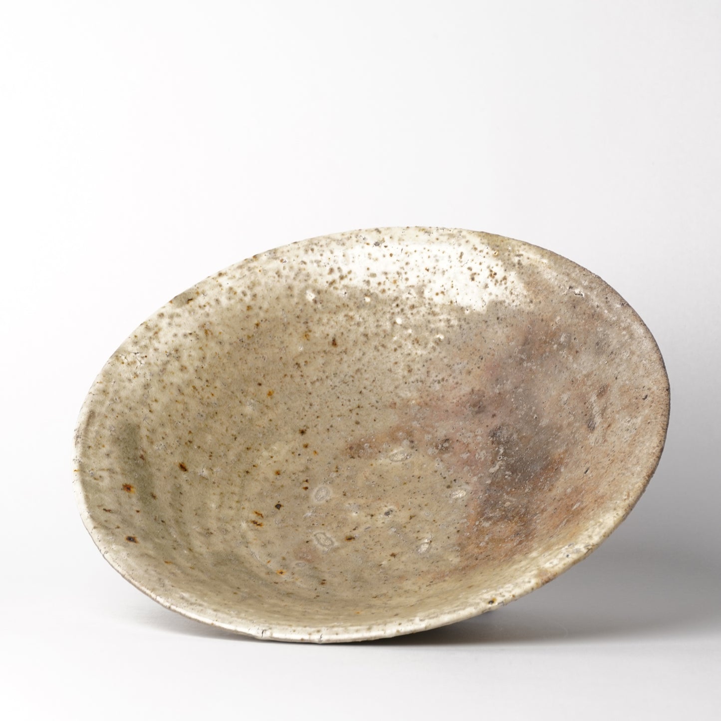 Mino Woodfired Exhibition Enya Nukaga Shallow Bowl Kohiki
