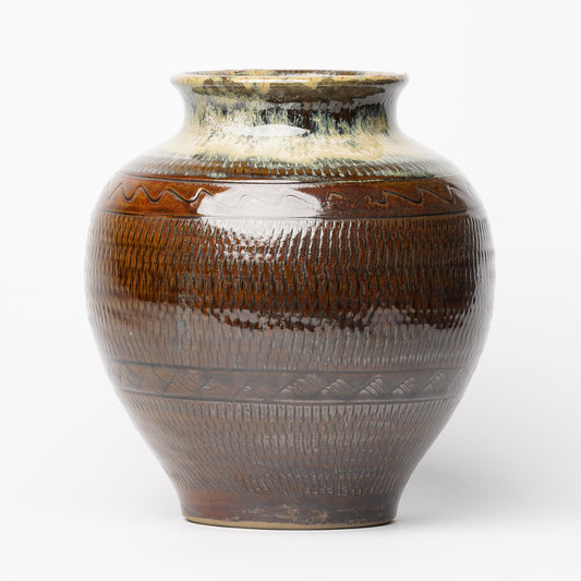 Onta-yaki Tobikanna Flower Vase